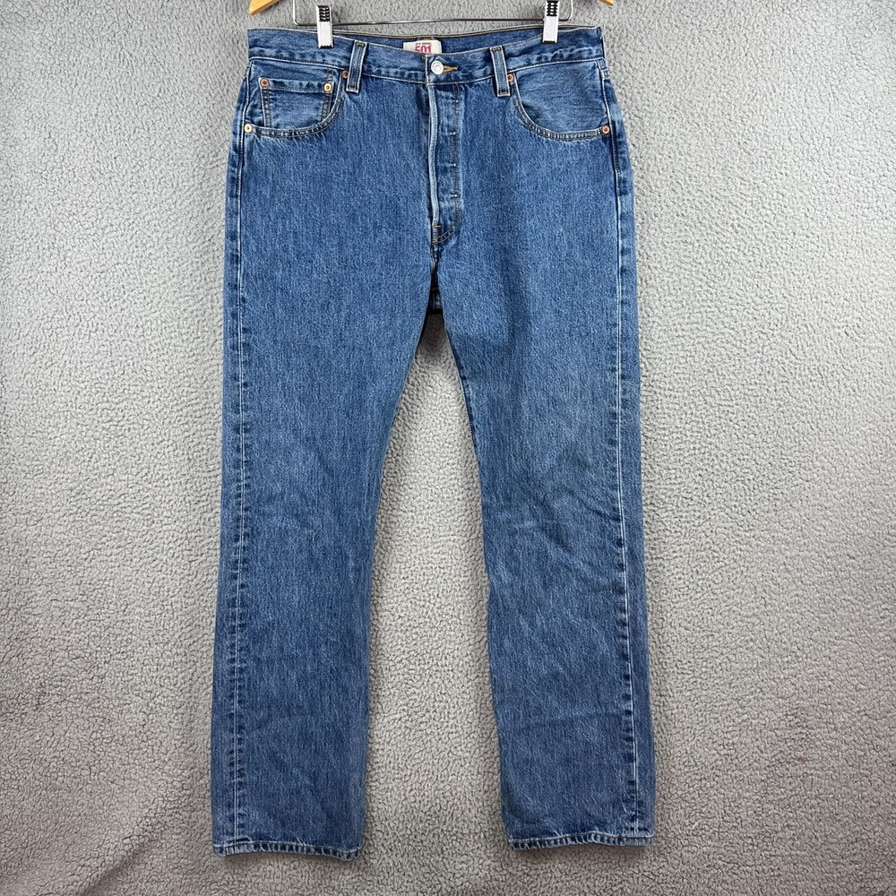 Vintage Levi Strauss 501 Button Fly Denim‎ Jeans Levis Mens 36x34 90's Y2K